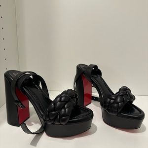 Christian Louboutin Women's
Movida Brio 130 Nappa Black Heels